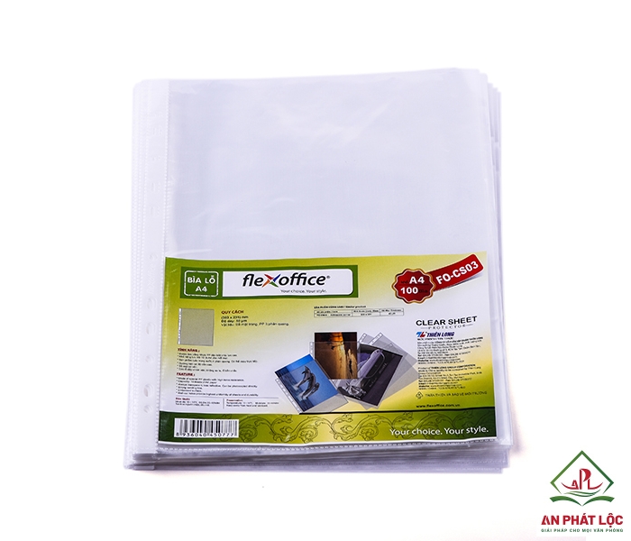 Bìa lỗ A4 Flexoffice FO - CS03